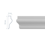 Římsa soklová RS5 - 120 cm
