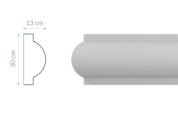 Římsa modernistická RM2