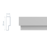 Římsa modernistická RM7 - 120 cm